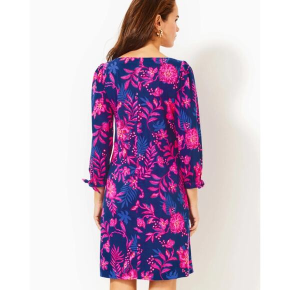 LILLY PULITZER Cathy Mini Dress XS Blue Pink Med Never Ending Summer NWOT - Picture 3 of 10